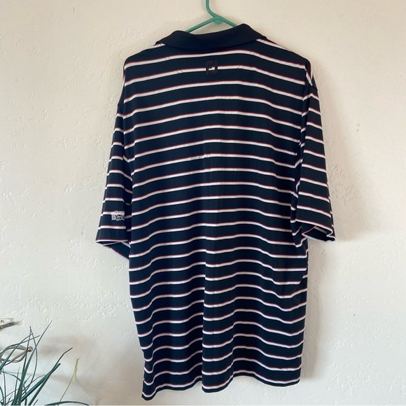 FootJoy Men's Performance Golf Polo Black White Red Stripe Size XXL - Picture 6 of 9